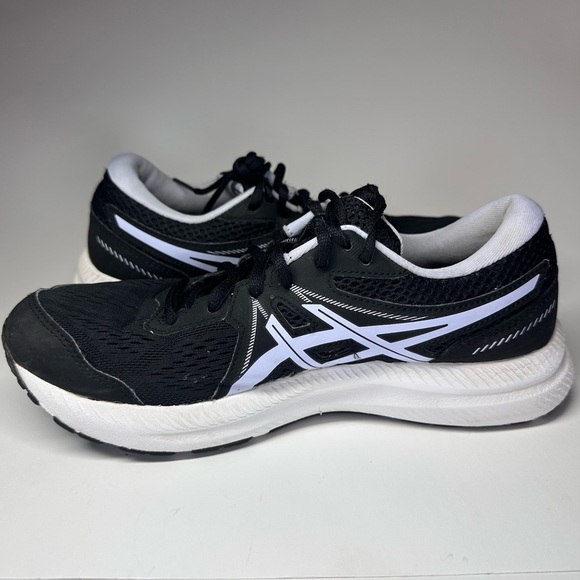 Asics Women's Shoes Gel Contend 7 1012A911 Black Lilac Opal Running Sneakers 9 - Picture 5 of 11